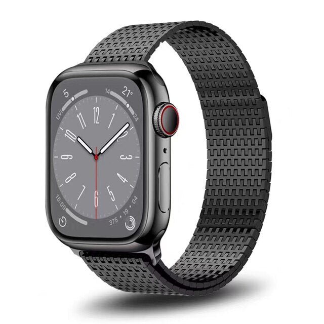 Luxury Magnetic Metal Strap for Apple Watch 8 Band Ultra 49mm 42 44 45mm Titanium Color Bracelet for iWatch 7 se 6 3 4 5 40 41mm