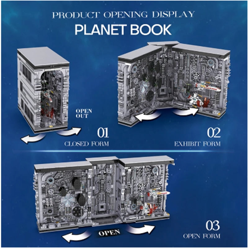 66030 Star Revenge Planet Book Model with Light 3058PCS Modular Building Blocks Bricks Toys Big Set Gifts for Kids Adult Boys