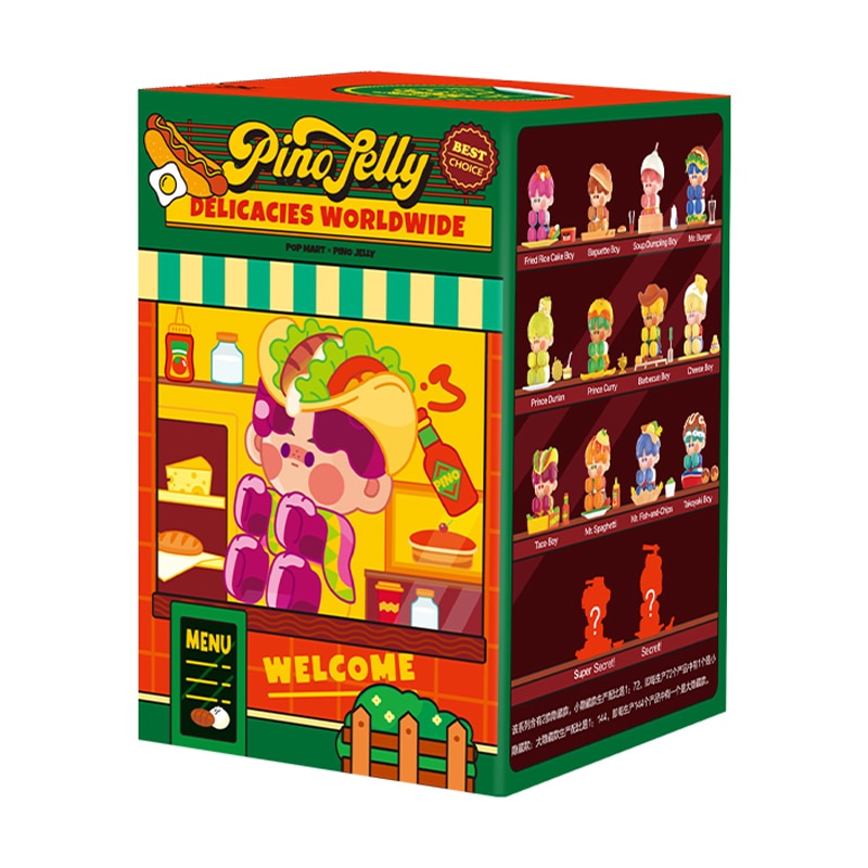 POP MART PINO JELLY Delicious World Series Blind Box 1PC/12PCS Birthday Kid Gift Cute Toy Mystery Box