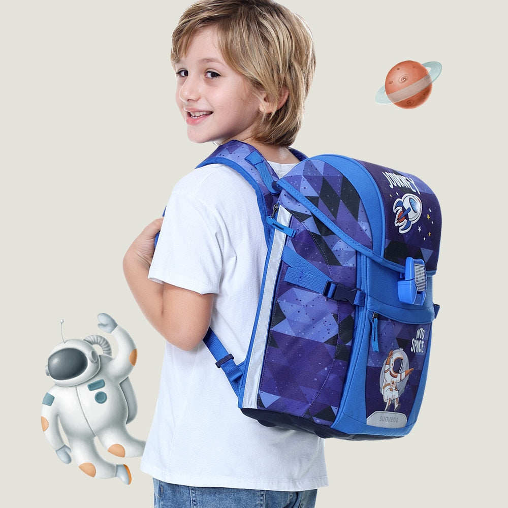 Sunveno School Bag Children&#39;s School Backpack Kids Backpack for Boys Girls Elementary Kindergarten Preschool School Bag