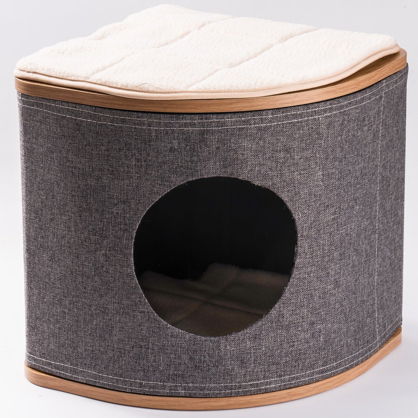 Mewoofun Pet Corner House With Cushion Sturdy Easy Install Cat Bed 4 Seasons Great Design Removable Washable US 3-7 Days Deliver