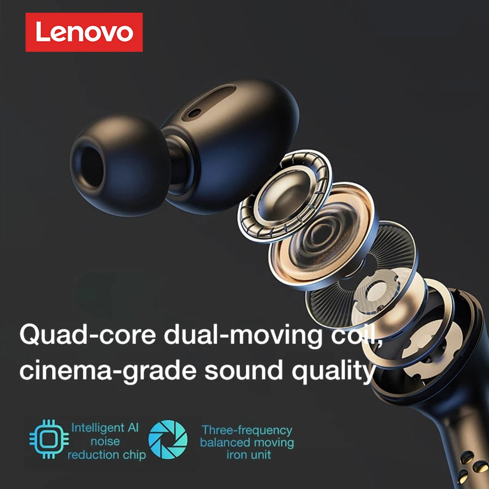 Original Lenovo LP3 Pro TWS Bluetooth 5.0 Earphones Wireless Waterproof Earbuds with Mic Gaming Headset HIFI Music Headphone