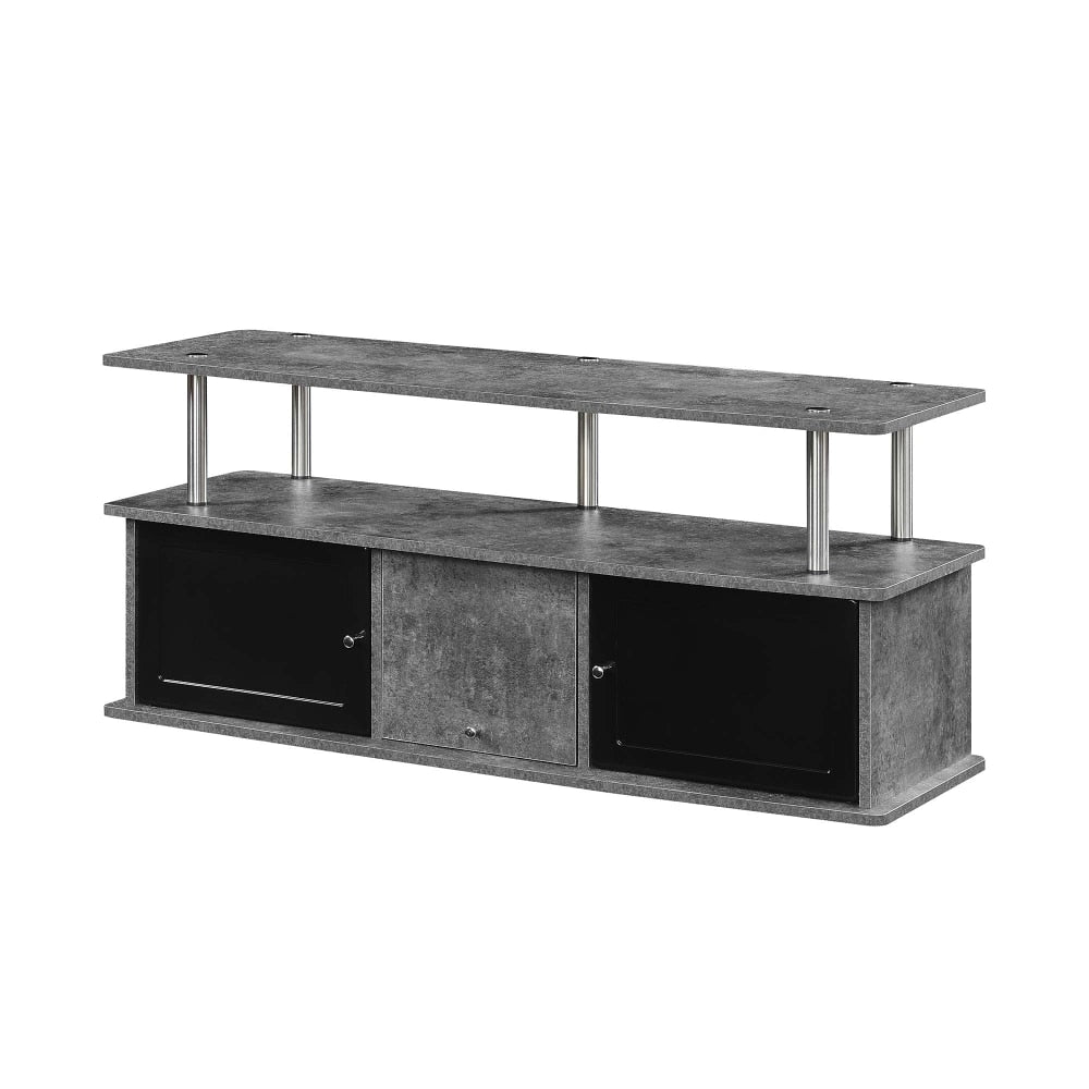 Convenience Concepts Designs2Go TV Stand with 3 Cabinets for TVs up to 50&quot;, Cement