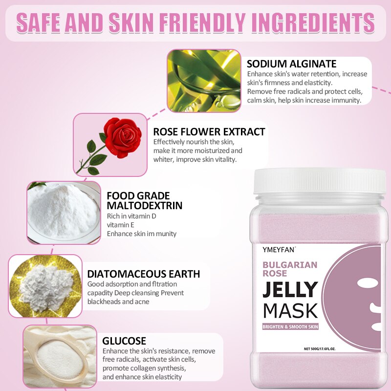 SPA Jelly Face Mask Powder Facial Skin Care Hydrojelly Skincare Collagen Beauty Moisturizing Wrinkle Firming Cleansing For Women