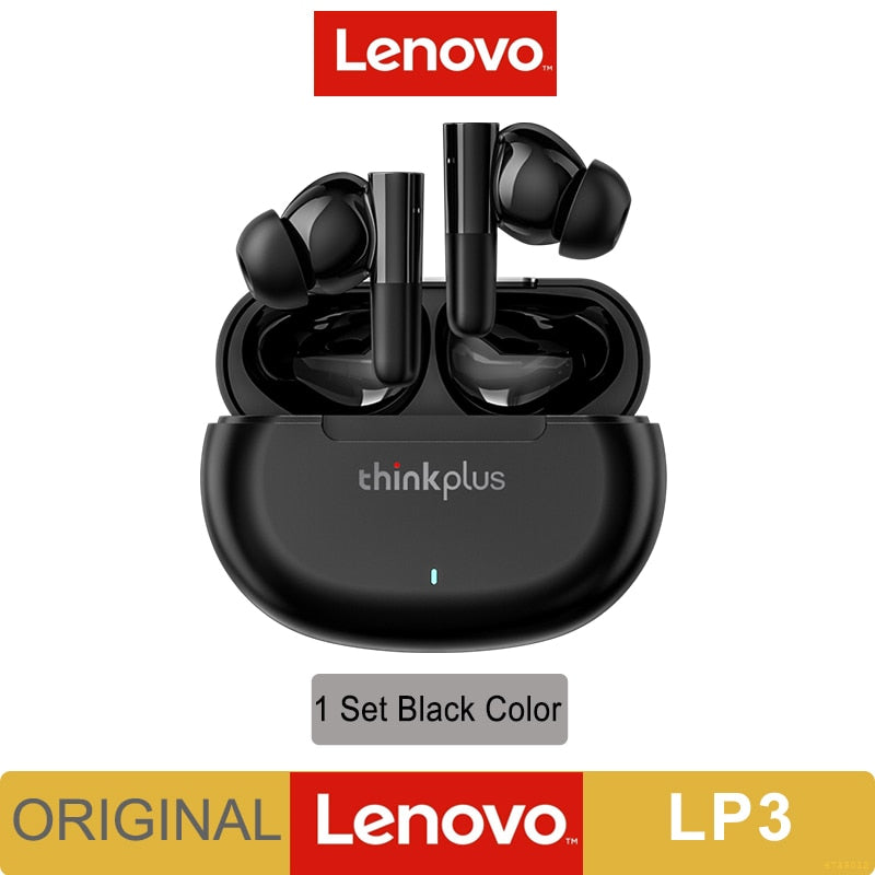 Lenovo LP3 ANC Wireless Earphone Active Noise Cancelling TWS Earbuds ENC Dual HD Call Bluetooth 5.2 HiFi Stereo Headphone 300mAh