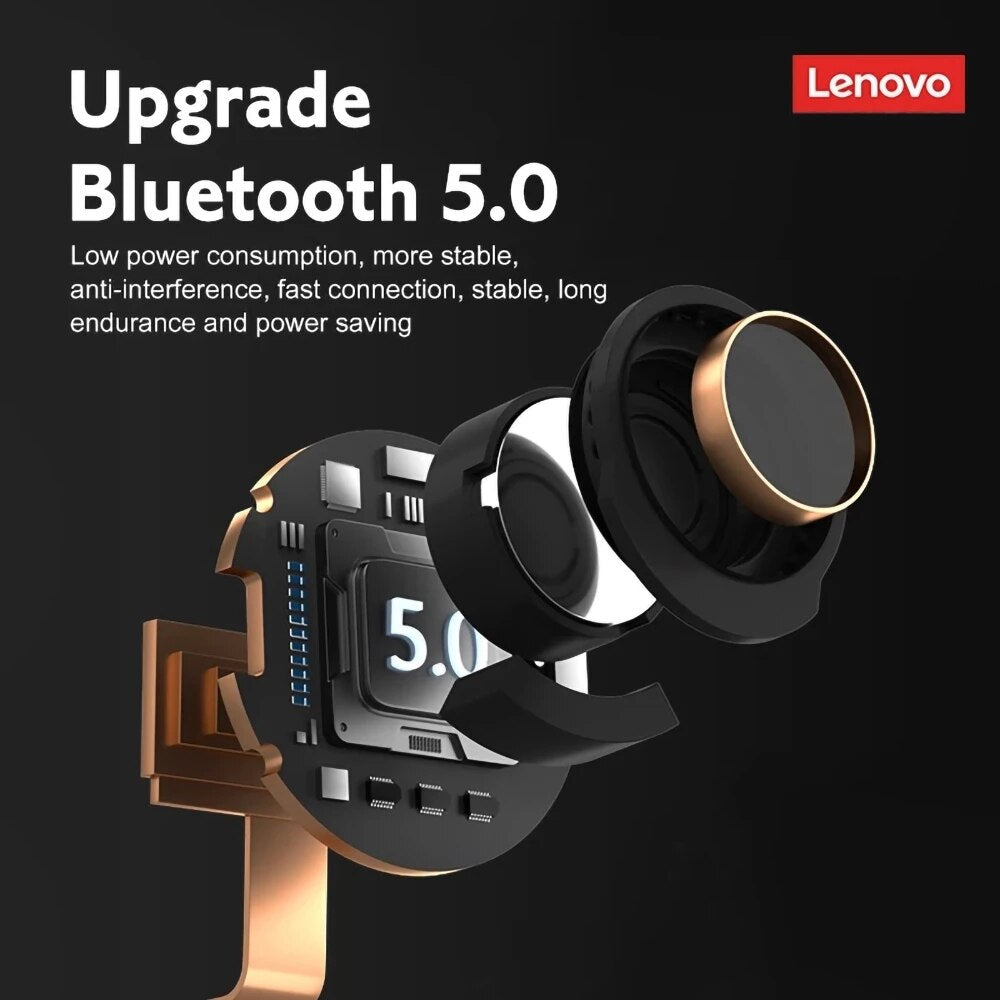 Original Lenovo LP80 Headphone TWS Bluetooth Wireless Earphones Sports Movement Fitness Headset Low Latency Gaming Music Earbuds