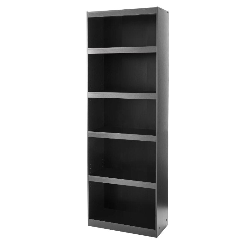 Mainstays Framed 5-Shelf Bookcase, True Black Oak chest of drawers for bedroom  living room cabinets