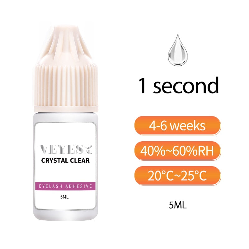 Veyes Inc 5ml Eyelash Extensions Glue Veyelash 0.5 Second Fast Drying Strong Lash Adhesive 7 Weeks Retention Volume Makeup Tools