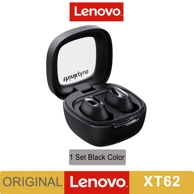 Original Lenovo XT62 Bluetooth5.3 Earphone Bluetooth Wireless Earbud Low Latency Headphones HD Call With Dual Mic In Ear Headset