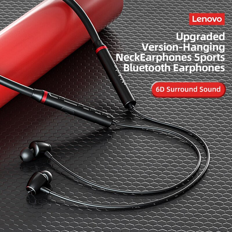 Lenovo HE05X Ⅱ Bluetooth 5.0 Neckband Earphones Wireless Earbuds Magnetic Neckband Earphone Waterproof Sport Headset with Mic