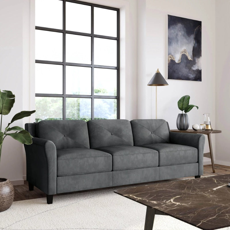 Lifestyle Solutions Taryn Curved Arms Sofa