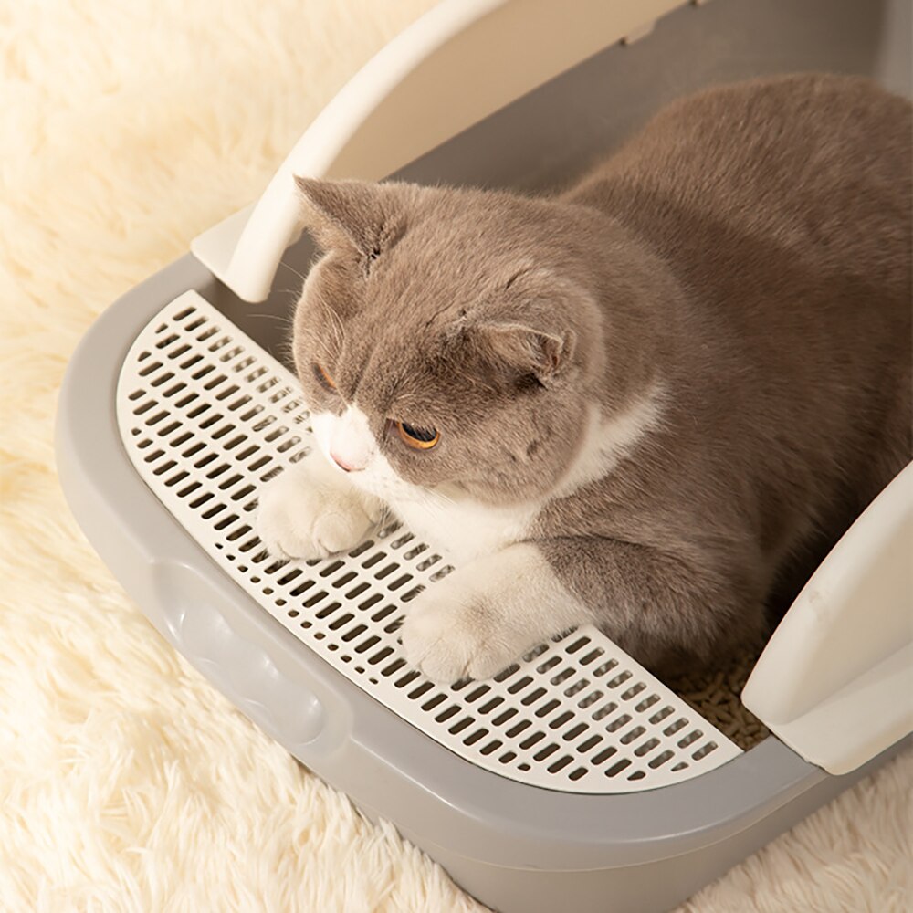 Cat Litter Box Anti-Splashing Semi-Closed cats Toilet