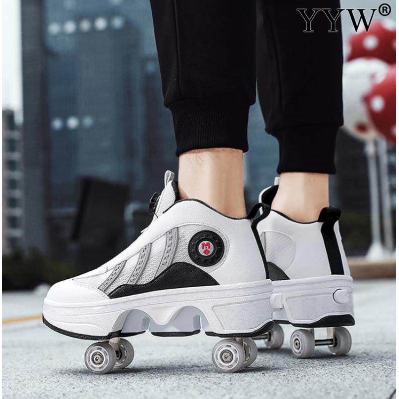 Wheel Skates Roller Skate Shoes With 4 Wheels Kid Casual