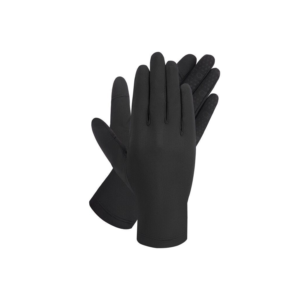 OhSunny Cycling Gloves Summer Unisex Anti-ultraviolet UPF1000+ Sunscreen Opened Fingertip Driving Gloves Non-slip Touch Screen