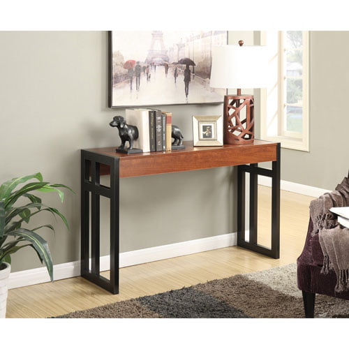 Console Table, Black/Cherry sofa table  mesas auxiliares   center table living room  sofa table