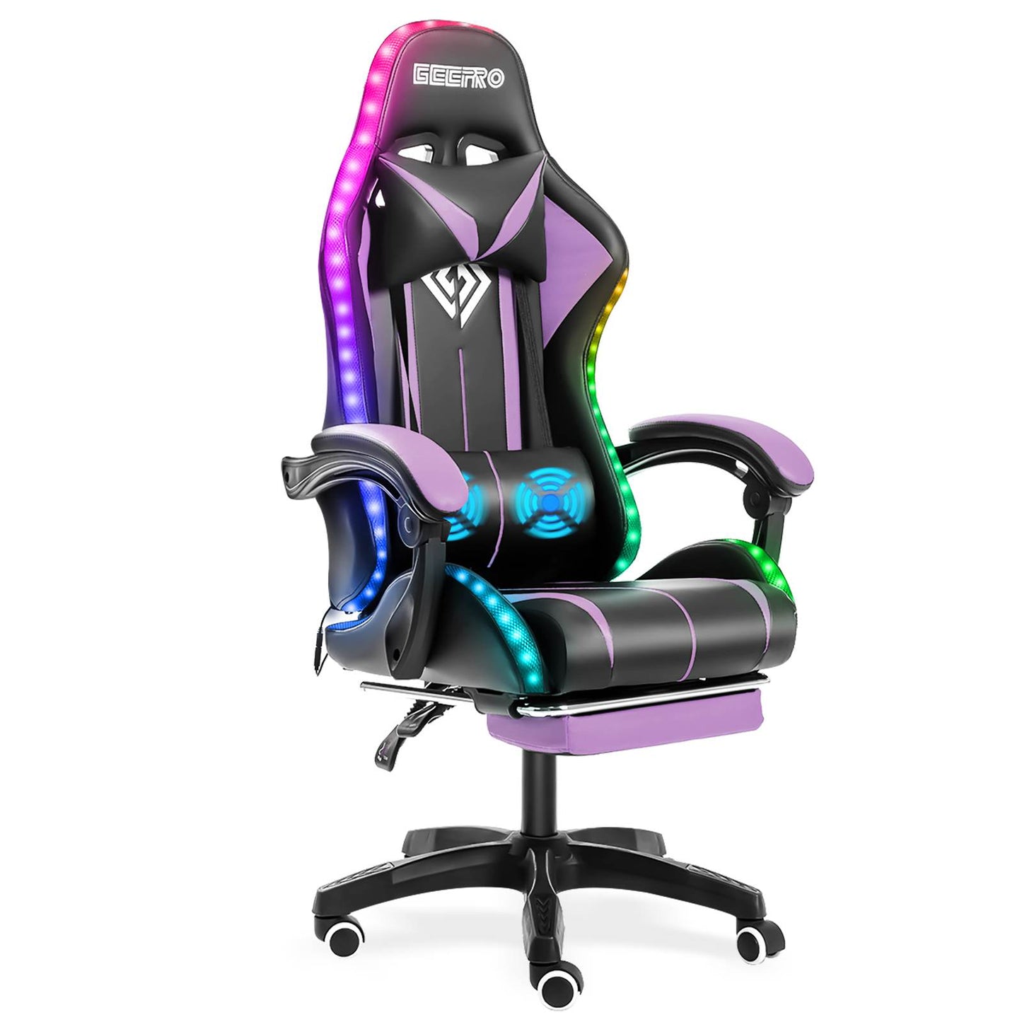 High Quality Gaming Chair RGB Light Office Chair Gamer Computer Chair Ergonomic Swivel Chair 2 Point Massage Gamer Chairs