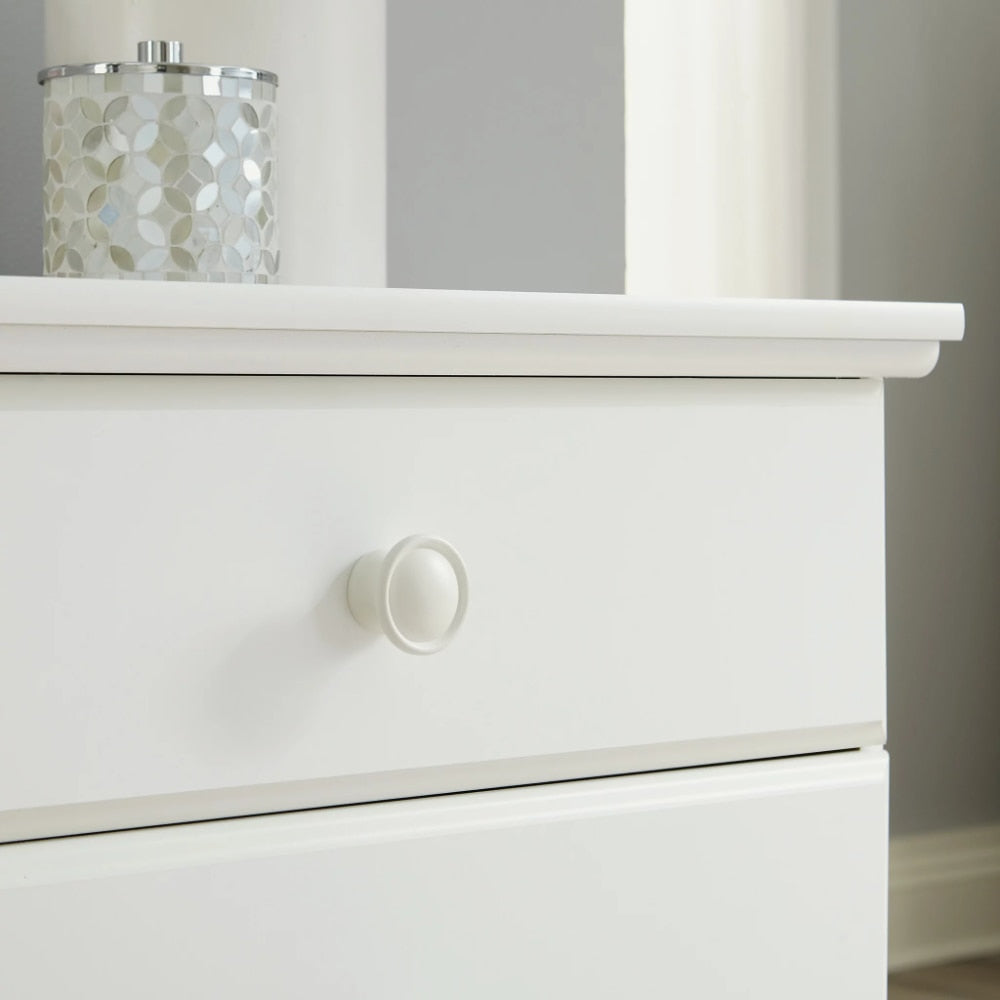 Storybook 6-Drawer Dresser, Soft White Finish, Dressing Table , Vanity Table with Drawers , Furniture