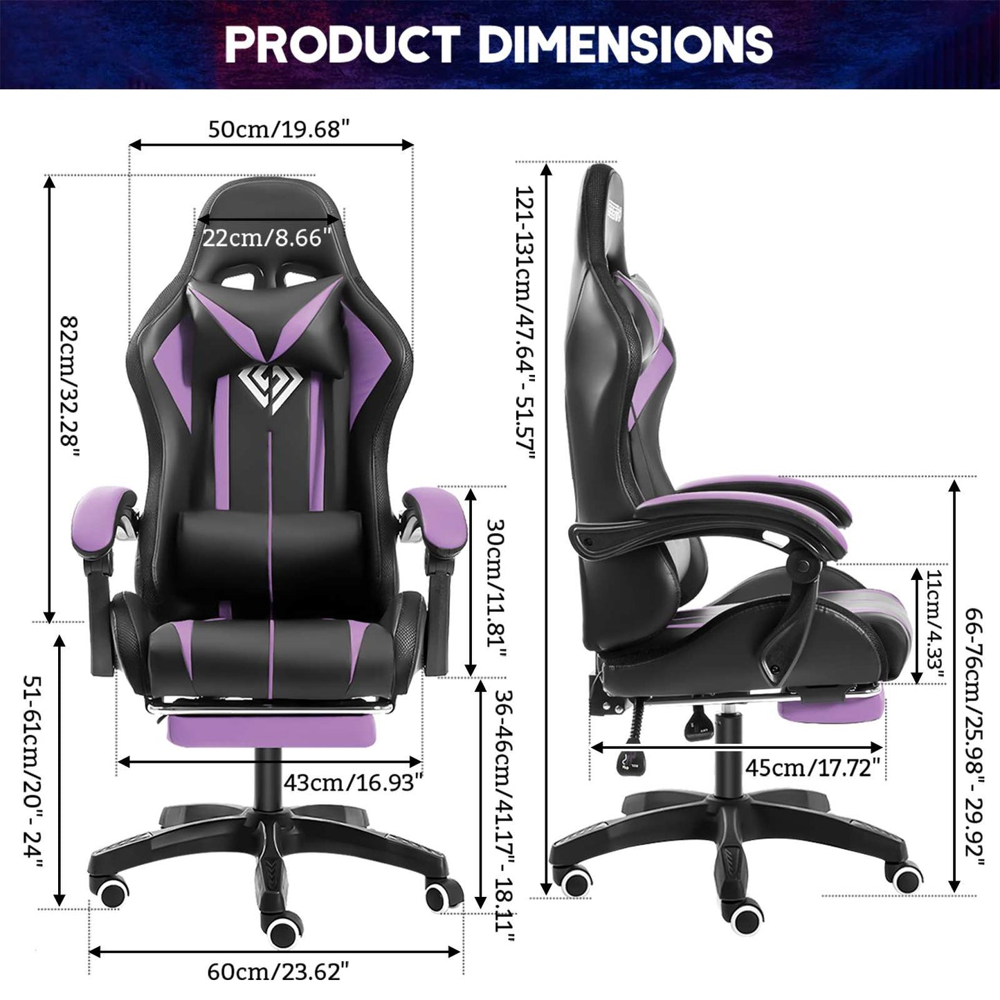 High Quality Gaming Chair RGB Light Office Chair Gamer Computer Chair Ergonomic Swivel Chair 2 Point Massage Gamer Chairs