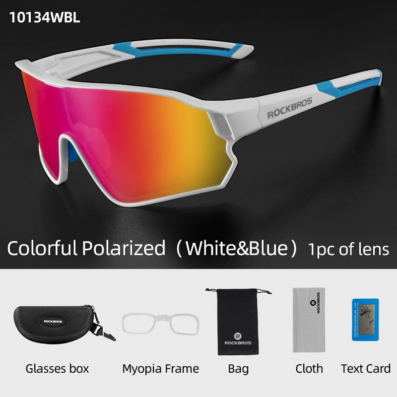 ROCKBROS Polarized Bike Glasses Outdoor UV400 Sun Protection Sports Eyewear Bicycle Sunglasses Unisex MTB Road Cycling Glasses