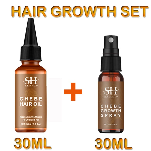 Sevich Africa Traction Alopecia Chebe Hair Thickening Set 30ml Hair Growth Oil Fast Growing 100g Hair Butter Strong  Hair Root