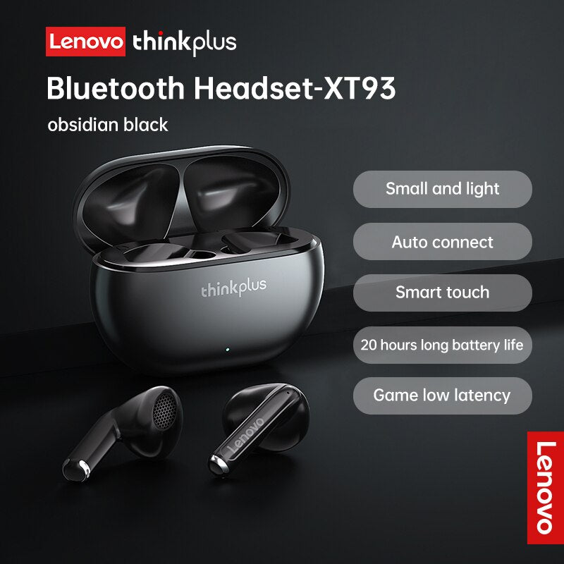 Lenovo XT93 TWS Earphone 5.2 Wireless Bluetooth headset Stereo Sport Headphones HiFi Earbuds  bluetooth With Dual HD Mic