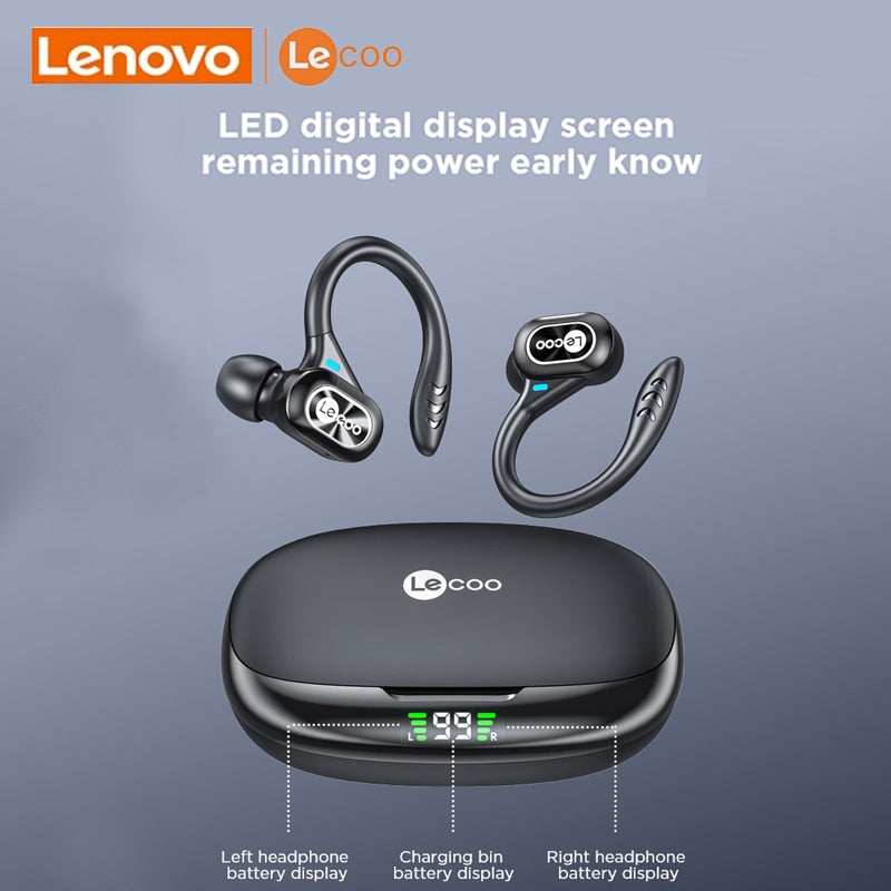 Lenovo Lecoo Original EW304 Bluetooth 5.0 Wireless Sports Earphones Touch Noise Reduction Earbuds Waterproof Headset With Mic