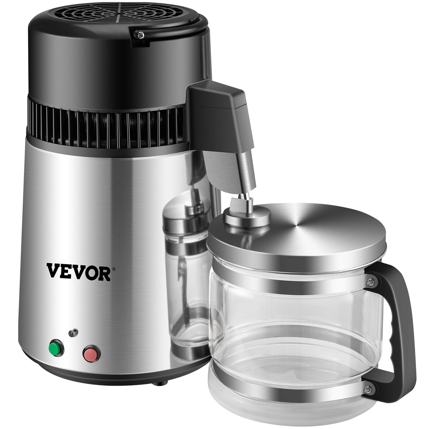 VEVOR 4L Water Distiller Purifier Filter for Drinking Water Bottle Electric Kettle Stainless Steel Cooler Office Home Appliances