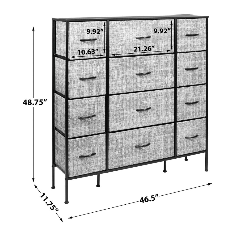 Sorbus 12 Drawer Dresser Organizer Large Bedroom Organization, Clothes Storage Drawers, Closet Organizer, Tall Dresser