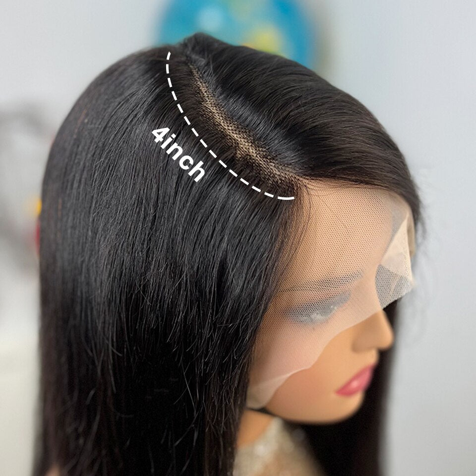 Side Part Lace Wigs for Women Human Hair Short Wig Pre Plucked Bone Straight 13x1 Bob Wigs Brazilian Perruque Cheveux Humains