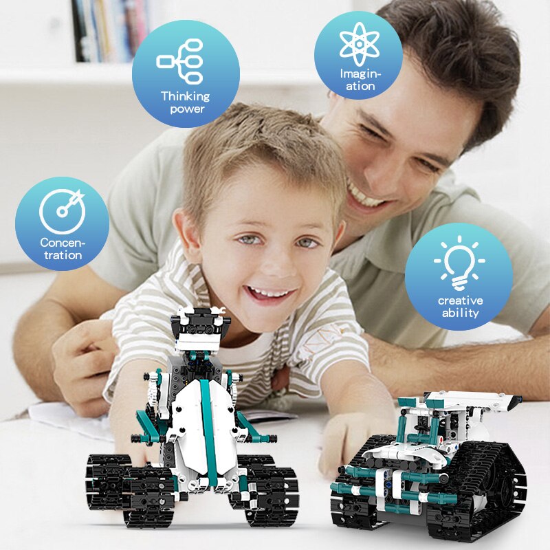 Technical K96152 Intelligent Robot APP Remote Control Bricks Building Blocks Programming Toys For Kids Gift Educational Sets