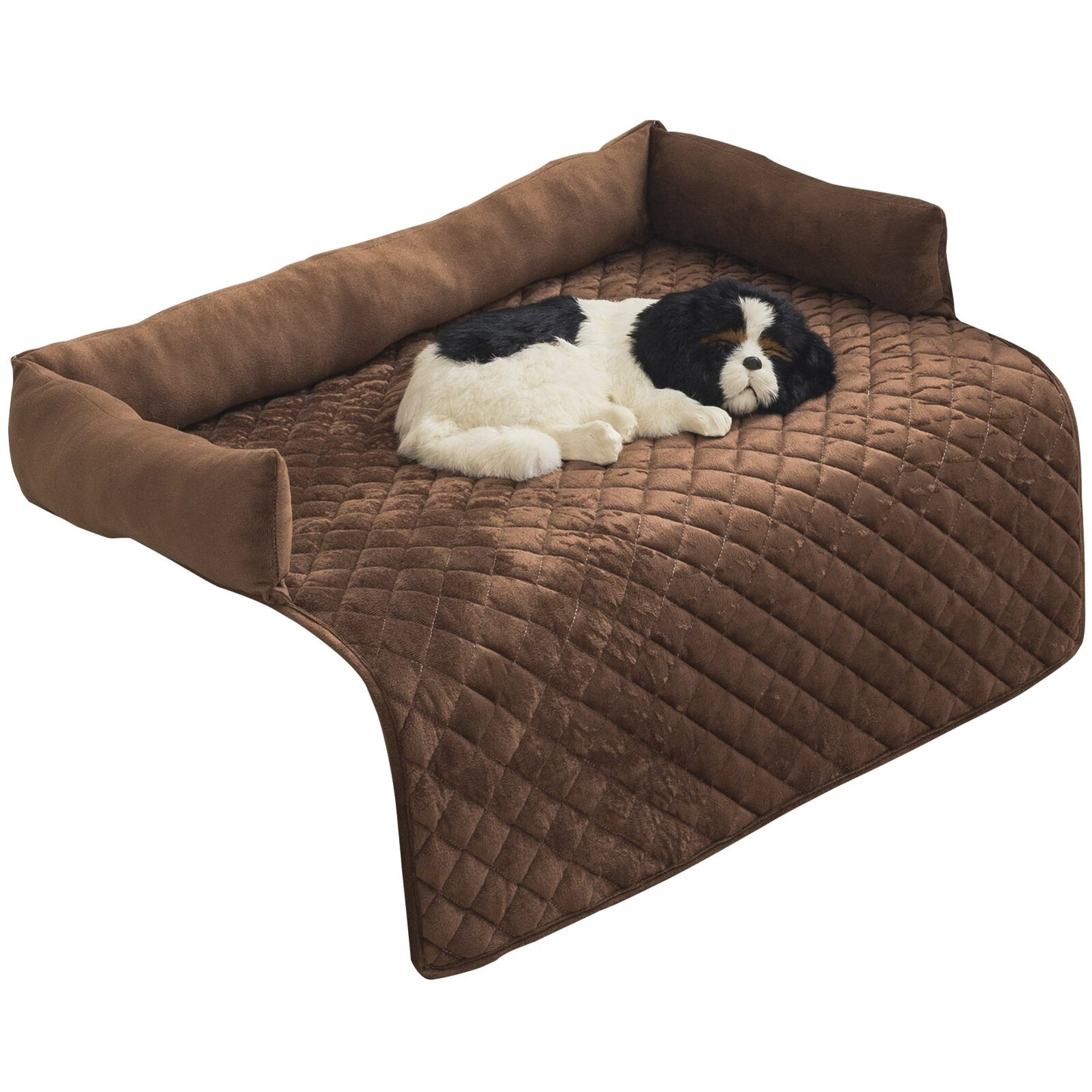 Dog Sofa Mat Dog Bed Plush Dog Pad Pet Sofa Cover Soft Warm Cat Pad Non-Slip Washable Dog Mattress Suitable for Pet Sleeping