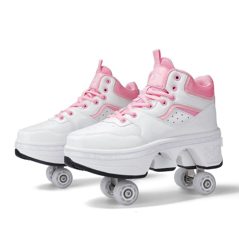 Wheel Skates Roller Skate Shoes With 4 Wheels Kid Casual