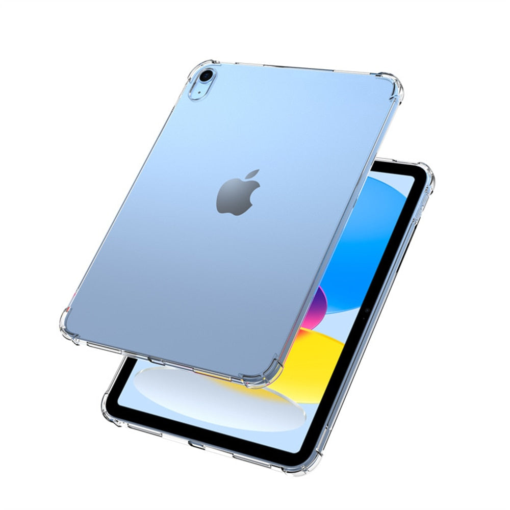 Shockproof Silicone Shell For Apple iPad 10 2022 10.9-inch 10th Generation Flexible Tablet Case Clear Back Cover