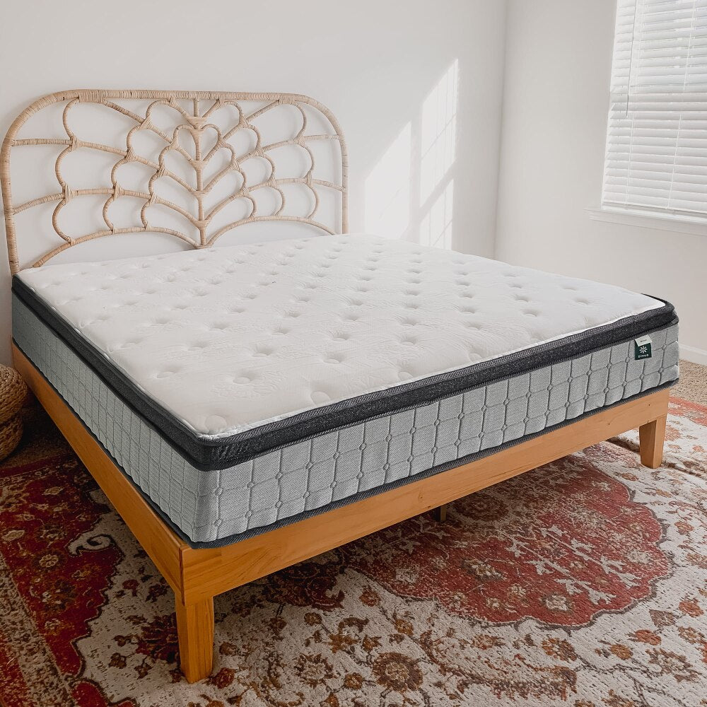 MOYU Comfort Support 13” Hybrid of Cooling Gel Memory Foam and Pocket Spring Mattress,Tatami Mattress, Bedroom Furniture