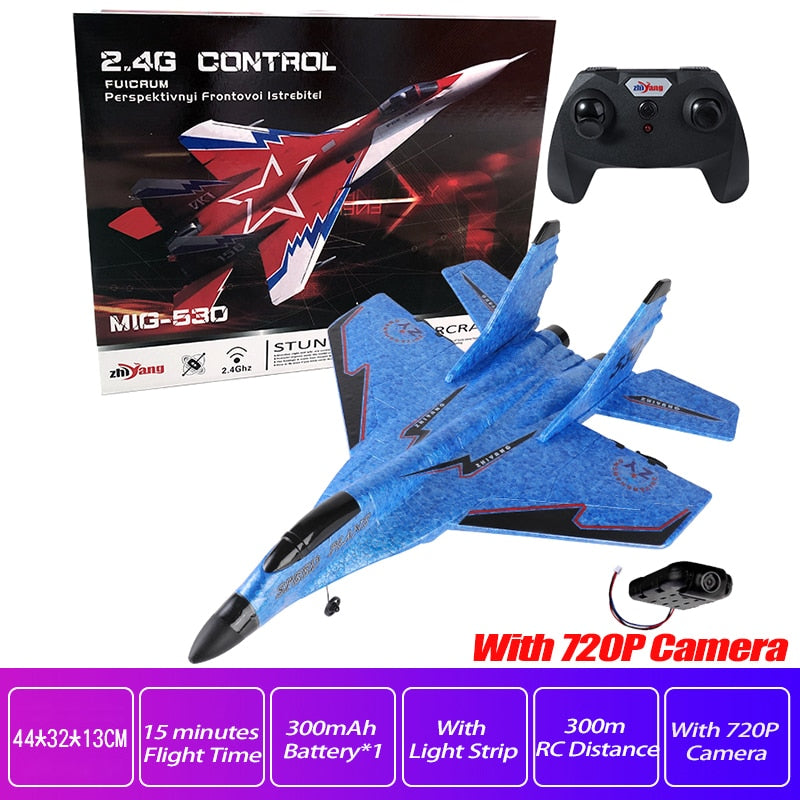 RC Foam Aircraft SU-35 Plane 2.4G Radio Control Glider Remote Control Fighter Plane Glider Airplane Foam Boys Toys for Children