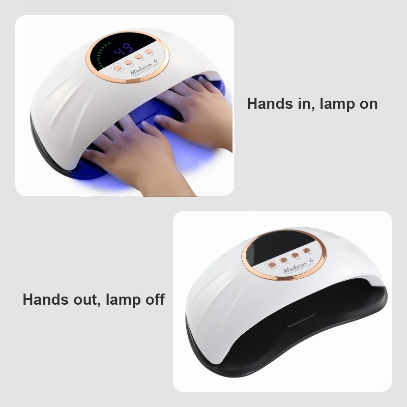 54/150/280W UV LED Nail Lamp Nail Dryer For Manicure Drying All Nail Polish With 10/30/60/90S Timer Auto Sensor Led Time Display