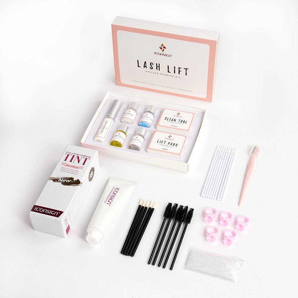 Dropshipping Lash Lift Kit &amp; Upgraded Eyelash Eyebrow Tint Kit Lash Lifting Eyelash Dye Brow Dye Tint Eye Makeup Tools Wholesale