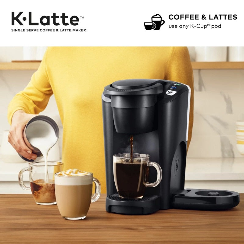 Keurig K-Latte Single Serve K-Cup Coffee and Latte Maker, Black