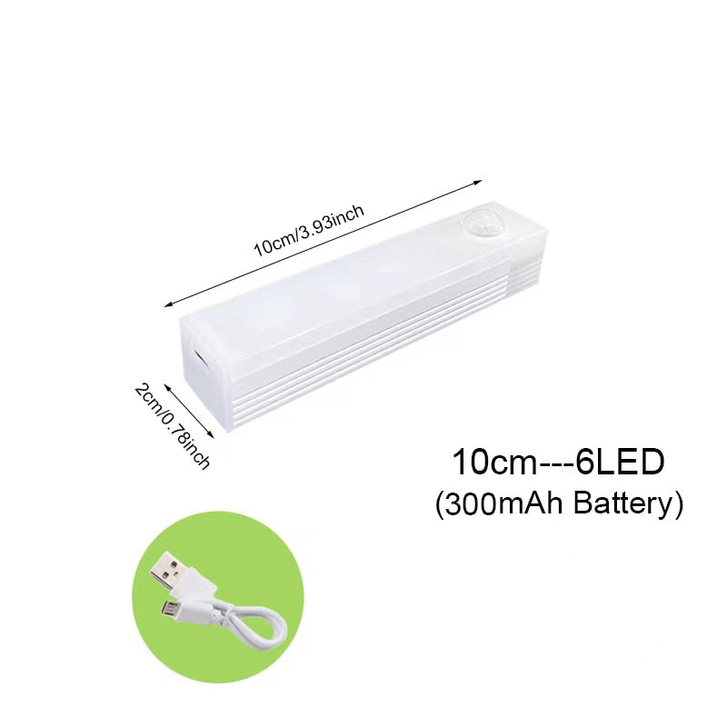 Motion Sensor Light Wireless LED Night Light USB Rechargeable Night Lamp For Kitchen Cabinet Wardrobe Lamp Staircase Backlight