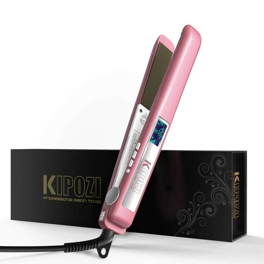 KIPOZI Hair Straightener Flat Iron Tourmaline Ceramic Professional Hair Straightener Culer Salon Steam Hair Iron Hair Care