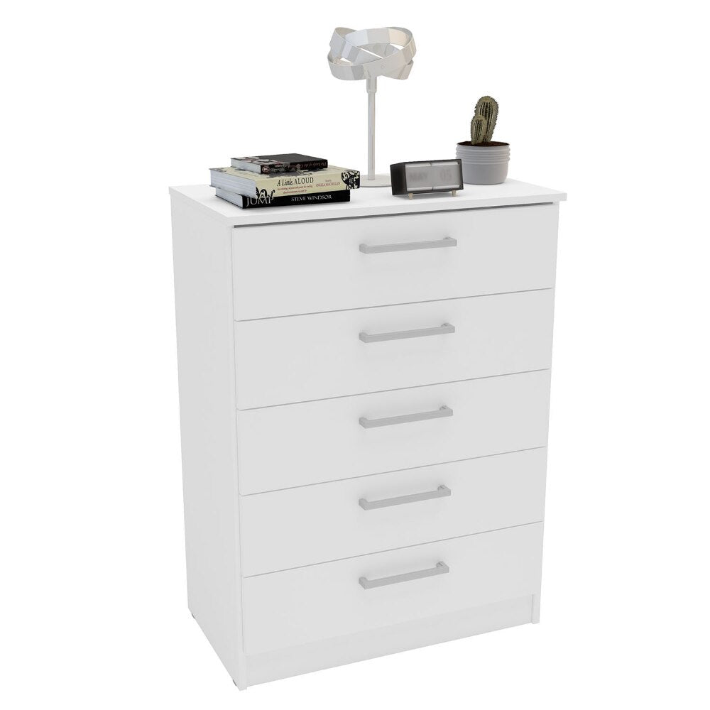 Juliette Modern 5 Drawer Dresser,Wood Composite