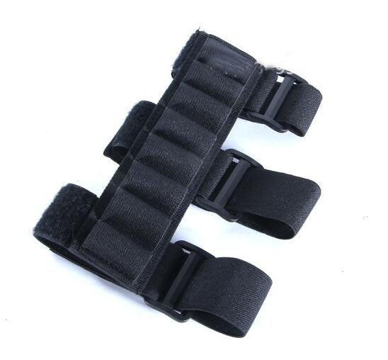 Military Tactical 8 Rounds Cartridge Rifle Buttstock Ammo Shell Carrier 12/20 Gauge Shotshell Holder Arm Pouch Hunting Mag Bag