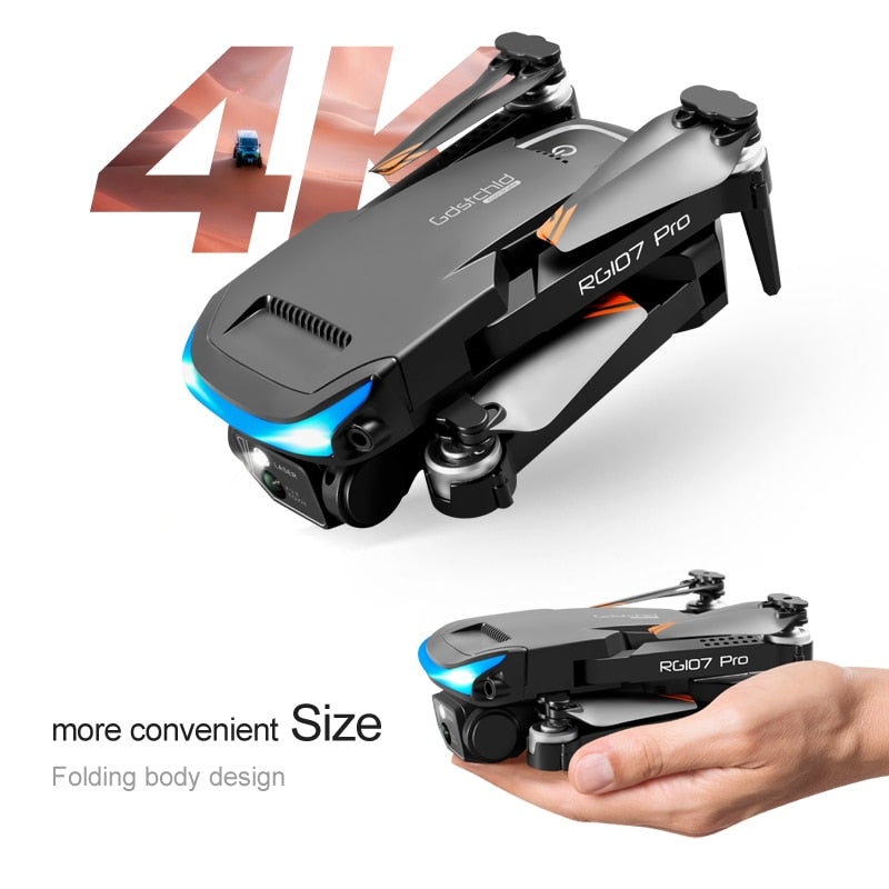 NEW RG107 Pro Drone 4K Three-sided Obstacle avoidance Professional Dual HD Camera FPV Aerial Photography Foldable Quadcopter