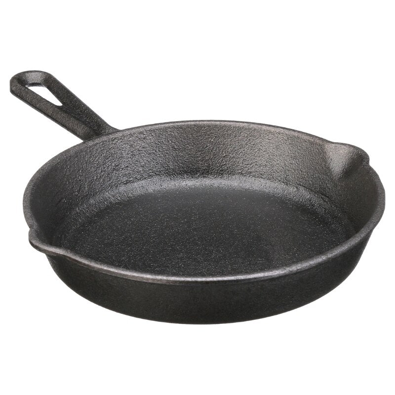 Ozark Trail 4-piece Cast Iron Skillet Set with Handles and Griddle, Pre-seasoned, 6&quot;, 10.5&quot;, 11&quot;