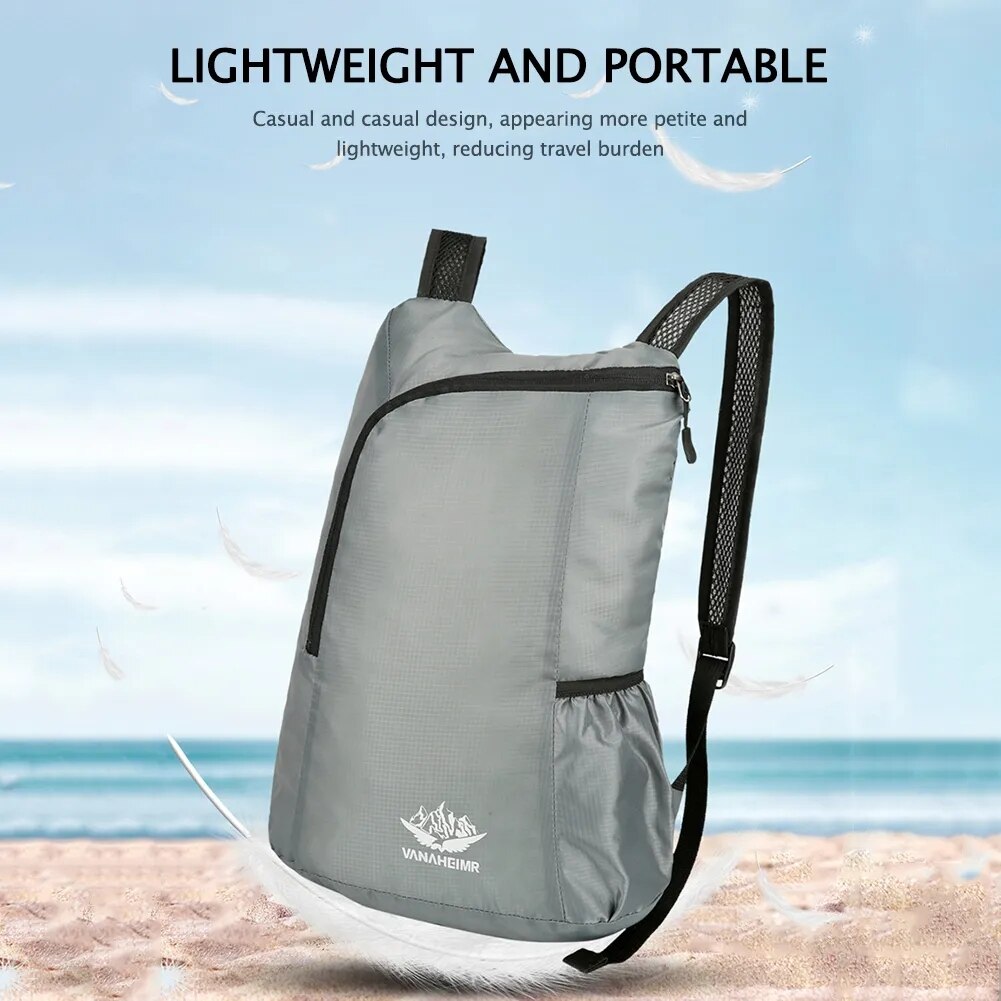 20L Unisex Lightweight Outdoor Backpack Portable Foldable Women Men Camping Hiking Travel Daypack Leisure Waterproof Sport Bag