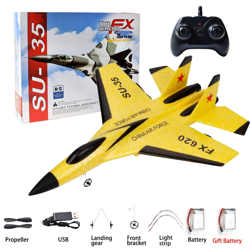 RC Foam Aircraft SU-35 Plane 2.4G Radio Control Glider Remote Control Fighter Plane Glider Airplane Foam Boys Toys for Children