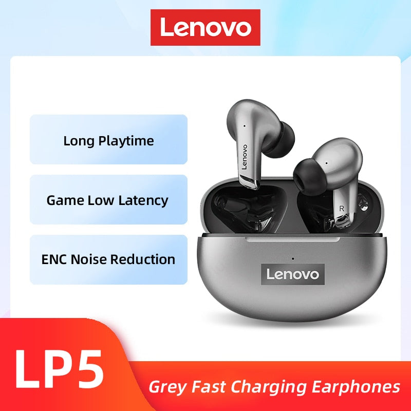 100% Original Lenovo LP5  Wireless Bluetooth Earbuds HiFi Music Earphone With Mic Headphones Sports Waterproof Headset 2021New