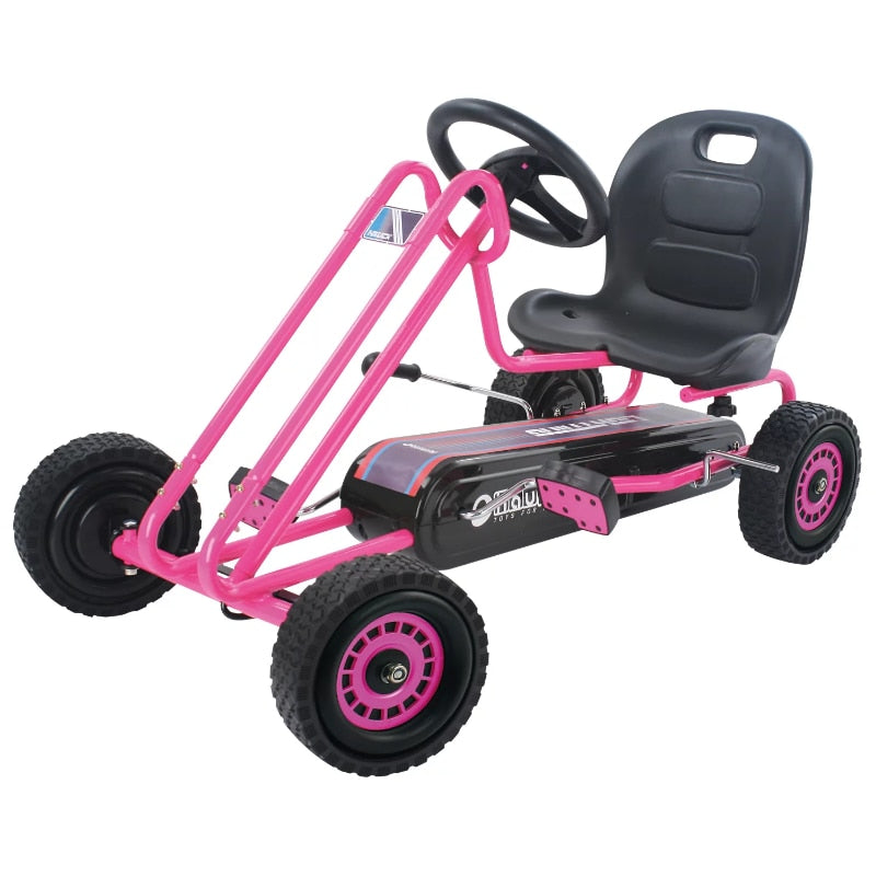 Hauck Ride-On Pedal Go-Kart Activity Green or Pink