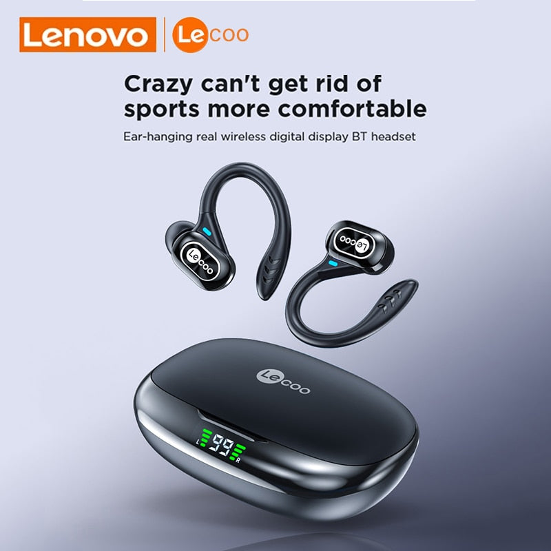 Lenovo Lecoo Original EW304 Bluetooth 5.0 Wireless Sports Earphones Touch Noise Reduction Earbuds Waterproof Headset With Mic