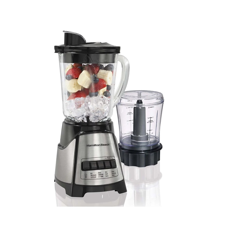 Hamilton Beach 58149C Multi-Function Blender with Glass Jar and Chopper